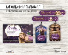 Kit imprimible Rapunzel (Enredados)