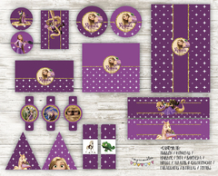 Kit imprimible Rapunzel (Enredados) en internet