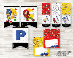 Kit imprimible Sonic - Imprimibles