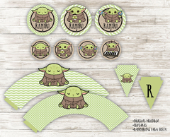 Kit imprimible Yoda Bebé - comprar online