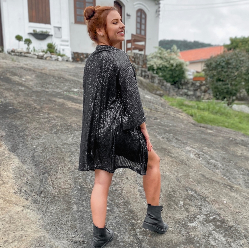 Quimono preto best sale