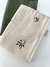 Conjunto Linho Burp Cloth Bordada Floral + Verde Musgo na internet