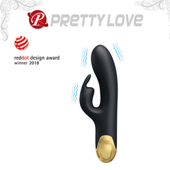 VIBRADOR PRETTY LOVE GOLD ROYAL DOBLE PLACER