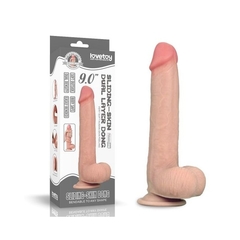 CONSOLADOR DE DOBLE CAPA DE PIEL DESLIZABLE DE 9" LOVETOY - Other Nature - Sex Shop online -  productos eróticos - Sex Shop BDSM 