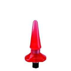 Plug anal vibro jelly rojo