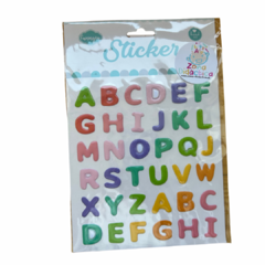 Stickers abecedario relieve