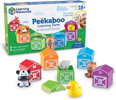 Graneros con animales peekaboo. Learning resources en internet