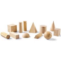 Cuerpos geométricos de madera 12 pz. Learning Resources