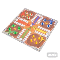 Juego de dinosaurios y ludo. Dactic