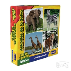 Puzzle animales de la selva. Dactic