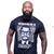 Malcolm X - Camiseta Preta T-shirt 100% algodão Barra arredondada