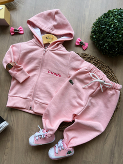 conjunto Lacoste para bebê menina