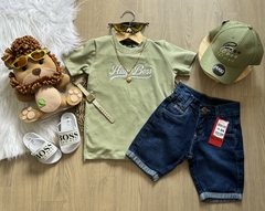 • Conjunto Hugo Boss CAMISETA + BERMUDA (verde) - Pililico Kids