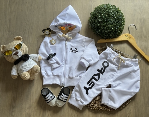 Conjunto da best sale oakley corta vento
