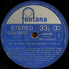 Various – As 14 Mais Da Difusora - Vol. II - Promo Only Djs
