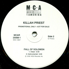 Killah Priest – Fall Of Solomon na internet