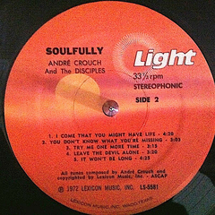 Andraé Crouch & The Disciples – Soulfully - Promo Only Djs