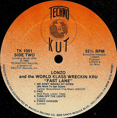 Lonzo And Class Wreckin Kru - Turn Off The Lights In The Fast Line - Vinil - Promo Only Djs