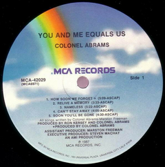 Colonel Abrams – You And Me Equals Us - comprar online