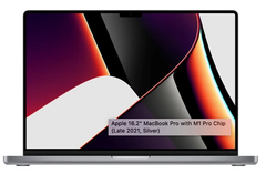 Macbook Pro 16 Apple M1 Chip with 10-Core CPU and 16-Core GPU 1TB Storage 16gb ram REFURBISHED