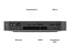 Mac Mini Apple M2 Chip with 8-Core CPU and 10-Core GPU 256GB Storage + 8gb de ram - comprar online