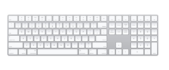 Apple Magic Wireless Keyboard with Numeric Keypad (Silver) - comprar online