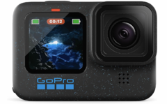 GoPro HERO12 Black - Waterproof Action Camera with 5.3K60 Ultra HD Video, 27MP Photos, HDR, 1/1.9" Image Sensor, Live Streaming, Webcam, Stabilization
