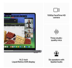 Macbook Pro 14.2" Apple M3 Chip with 8-Core CPU and 10-Core GPU 1TB Storage 8gb ram - comprar online