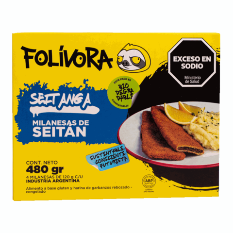 Seitanga Milanesa de Seitan 4u x 480gr - FOLIVORA