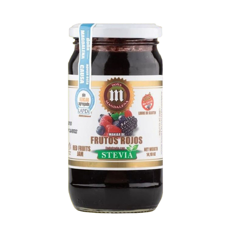 Mermelada de Frutos Rojos x 400gr Sin Azúcar Con Stevia - DOÑA MAGDALENA