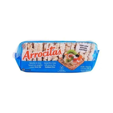 Galletas de Arroz con Sésamo sin Sal x 100 gr - ARROCITAS