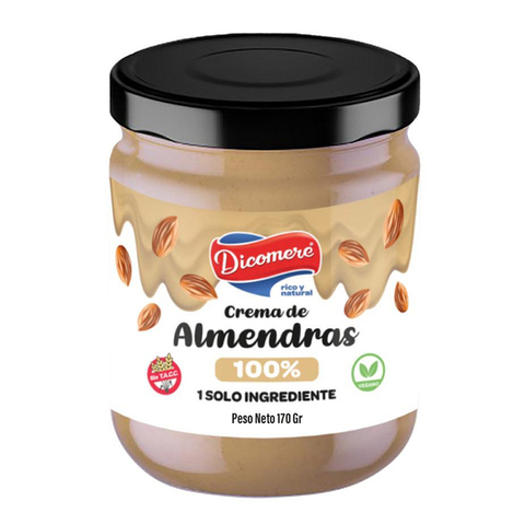 Crema de Almendras 100% x 170 gr - DICOMERE