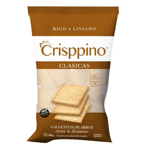 Galletitas de Arroz Clásicas SIN TACC x 90gr - CRISPPINO