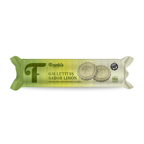 Galletitas sabor Limón sin TACC x 120 gr - FRANK´S