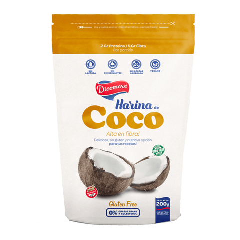 Harina de Coco x 200gr SIN TACC - DICOMERE