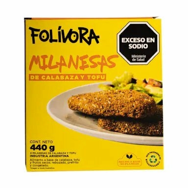 Milanesa de Calabaza y Tofu x 440gr - FOLIVORA