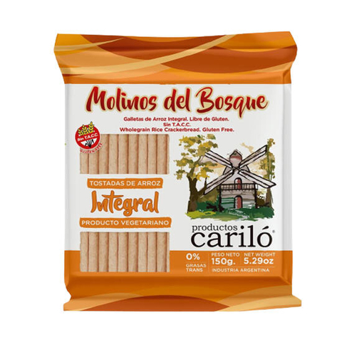 Galletas de Arroz Integrales x 150 gr - CARILO