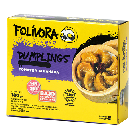 Dumpling de Tomates y Albahaca 6u x 180gr - FOLIVORA