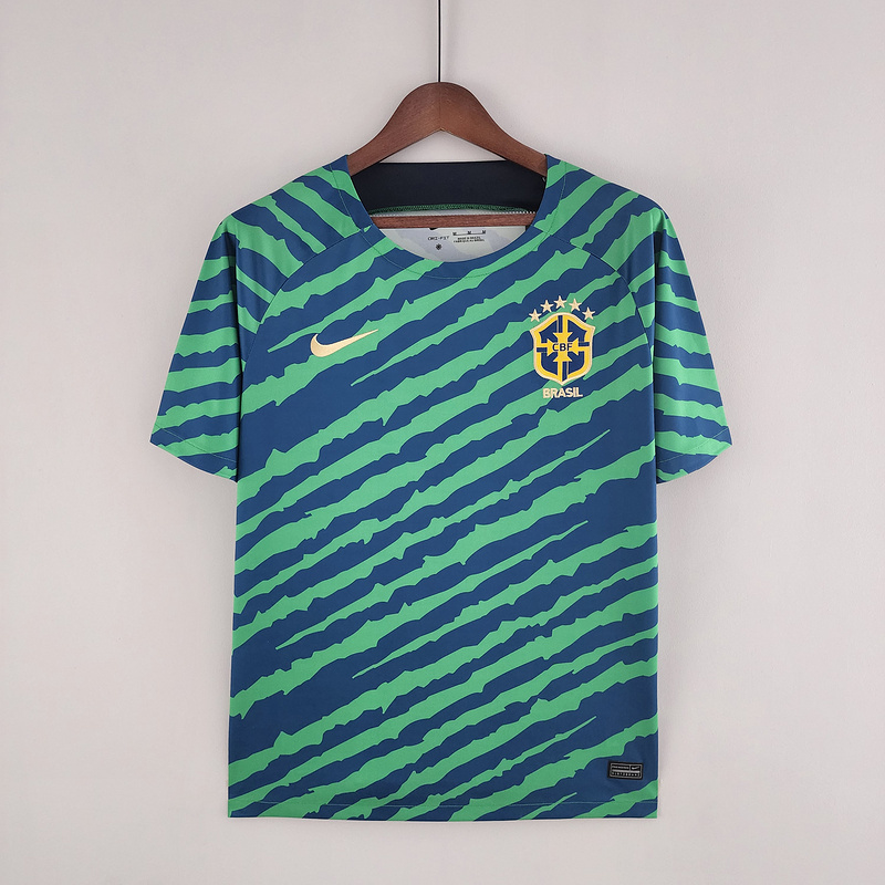 Camisa Seleção Brasil Edição Especial 22/23 Nike Masculina - Verde e Azul