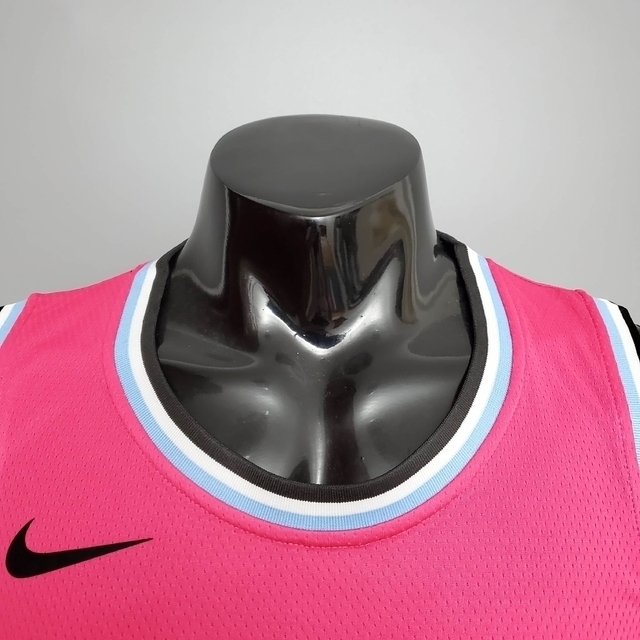 Camiseta Regata Miami Heat Rosa Nike Masculina