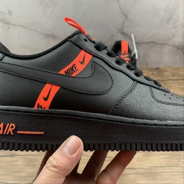Nike Air Force 1 LV8 KSA GS Preto Laranja Conforto e Estilo