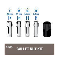 JUEGO DE BOQUILLAS CON TUERCA DE RETENCION DREMEL DR4485 - comprar online