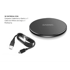 Imagen de CARGADOR INALAMBRICO GADNIC PARA CELULAR 15W