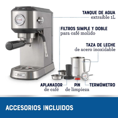 CAFETERA ESPRESSO OSTER COMPACTA BVSTEM7200 - Casa Zeila