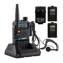 HANDY VHF/UHF BAOFENG UV-5R BI-BANDA 5W 128 CANALES 2 BATERIAS