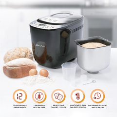 FABRICA DE PAN SMART TEK BREAD MASTER 900 GR. - tienda online