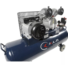 COMPRESOR KLD 100 LITROS 3 HP DOBLE CILINDRO CON CORREA en internet