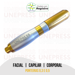 Caneta + Curso: Pressurizada Unepress 0,5 e 0,3ml Prata/DOurada Com Anvisa - Unepress