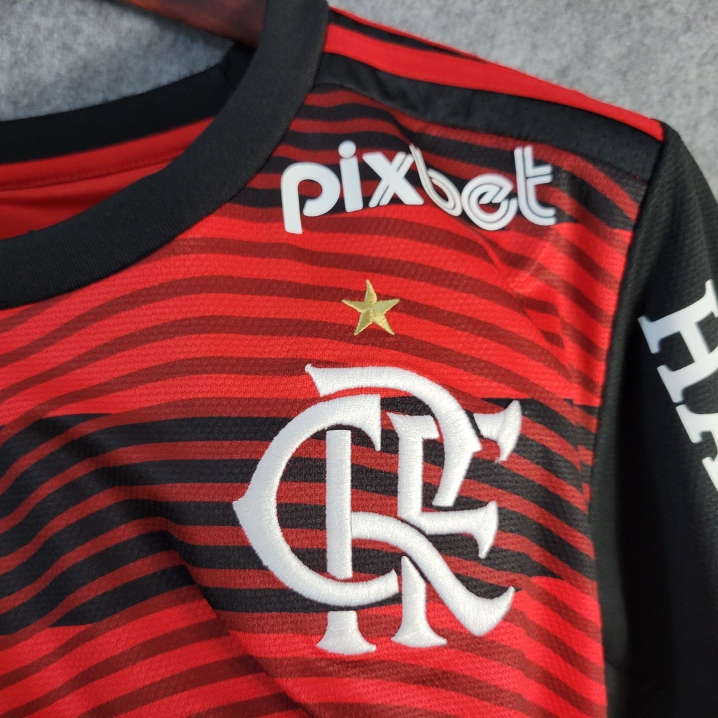 Camisa Flamengo I 20/21 Versão Torcedor Brasileirão + Patchs +