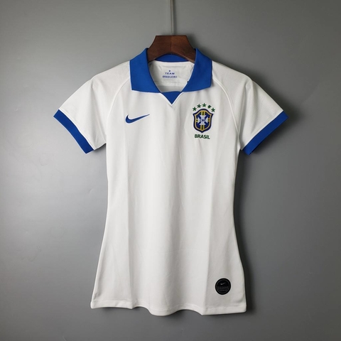 Camisa Seleção Brasil Polo Azul Claro 2022/23 Torcedor Masculina